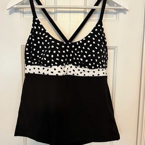 Lands’ End cross back tankini